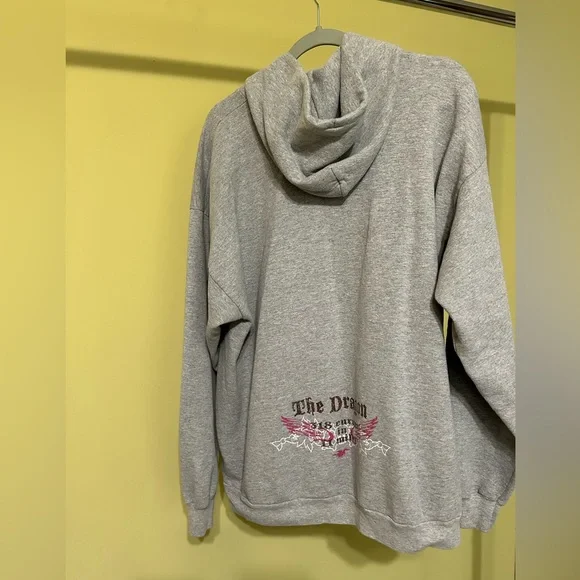 Deals Gap/Tail of the Dragon Gray Zip-Up Hoodie with Graphic - Picture 8 of 9